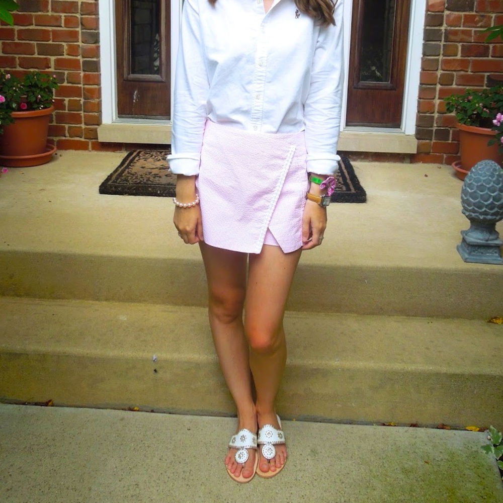 Seersucker Skirt